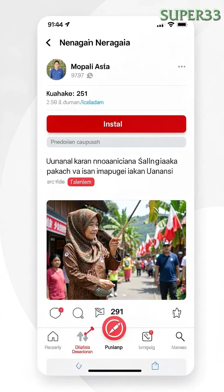 Cuplikan layar MONPERATOTO — aktivitas