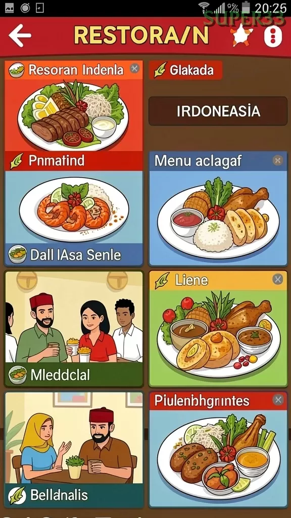 Cuplikan layar IDXSTAR — menu navigasi