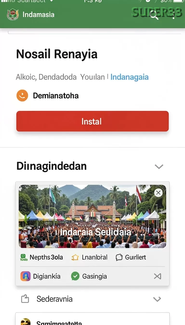 Cuplikan layar PHO88 — menu navigasi